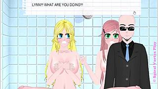 Detailed exploration of Umichan Maiko classroom cheaters part 2 in hentai anime