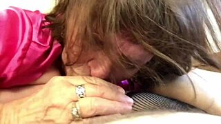 Watch Granny Peggy Sue Suck Cock Up Close?