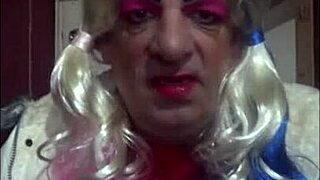 Bisexual crossdresser enjoys tasting his own piss.