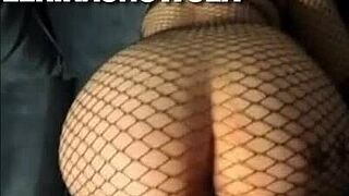 I watch this petite 18+ blonde in heels and stockings bend over for a big cock, she cums like a slut