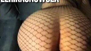 I watch this petite 18+ blonde in heels and stockings bend over for a big cock, she cums like a slut