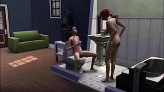 Marjorie's solo pleasure in The Sims 4: Wicked Whimsville SE Episode 2