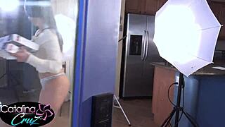 Catalina Cruz Can't Resist Cheating With Neighbor In Passionate Doggystyle Session