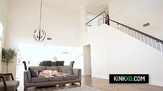 Domina Milf Stepmom Pristine Edge Teaches Stepson and GF Aubree Valentine Kinky Tricks.