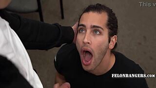 Caught stealing, I seduced the horny security guard for a way out.