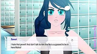 Detailed exploration of Umichan Maiko classroom cheaters part 2 in hentai anime