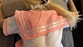 Horny Man Distracts Silicone Sex Doll From A Book