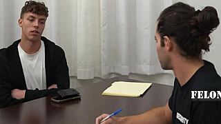 Caught stealing, I seduced the horny security guard for a way out.