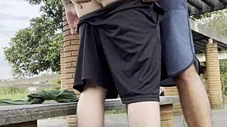 Young Guys Fucking Publicly In The Square?