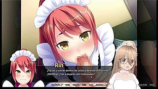 Detailed scene of an otoko orgy at maid boy manor 02 with gameplay in español