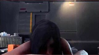 I hit her hard in this 3d anime hentai with anal and blowjob