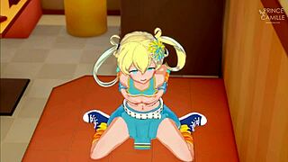 in the dressing room with emo moegi