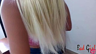 Chubby blonde slut with big pussy gets fucked in pussy and ass in hot threesome