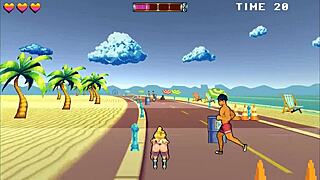 海滩上被捆绑玩弄