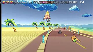 海滩上被捆绑玩弄