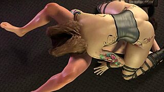 Goth Girl In Intense 69 With Big Tits And Blowjob Close-Up!