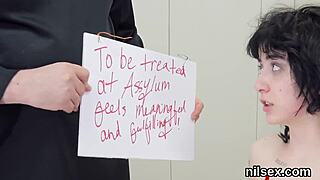 sexy cutie was taken in butt hole assylum for awkward treatment