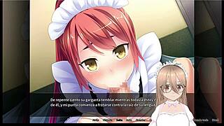 Detailed scene of an otoko orgy at maid boy manor 02 with gameplay in español
