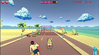 海滩上被捆绑玩弄