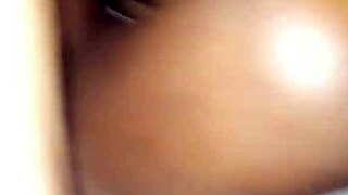 Ebony mom sucks big black cock.