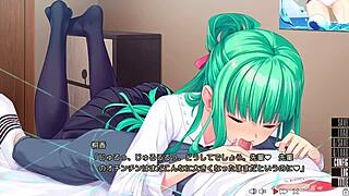 Kirika Wonders How to Handle Small Breasts on the Island Game