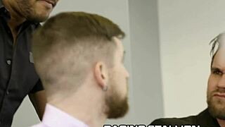 Two employees negotiate with the boss for an extension