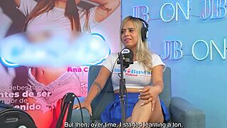 annie marin fucks friend on podcast doggystyle