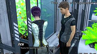 Stranded in space meeting shy emo girl in game