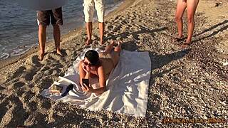 just a wild mass bang on the hotel beach, free for all to join in.