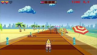 海滩上被捆绑玩弄