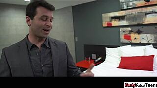 Sexy Babe Feels Intense Pleasure From Male Stripper