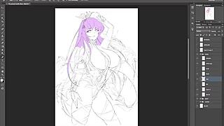 hentai busty athena with huge boobs in cosplay 😍