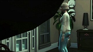 This is a Scream 1 1996 intro remake as a Sims 4 Halloween special