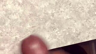 Huge Cumshot! All Over Bathroom Counter!
