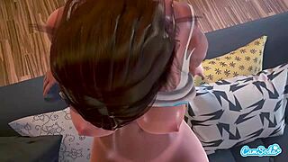 lesbian 3d hentai cartoon anime squirting with big tits 😈