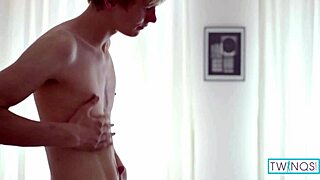 Blonde Athletic Twink Noah Bent Over for Doggy Cum Gaping