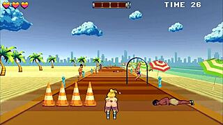 海滩上被捆绑玩弄