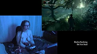 naked playthrough of alan wake part 7 featuring brunette bbw