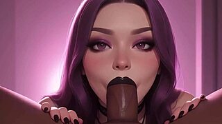 cute gothic girl loves bbc in her mouth