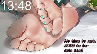 Anime feet contest for fans.
