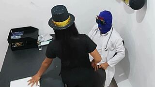 Who cares about the party! The masked doctor gets seduced by his nurse in the office!