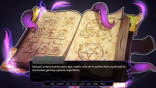 Half Succubus Faps To Milf Redhead Futa Cock In Futanari Hentai Game