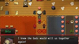 Redhead milf blocks with giant tits in harem hentai ep 14 😍