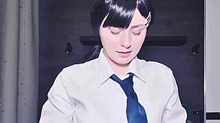 Kobeni Fucks Three Cocks For Pussy Creampie