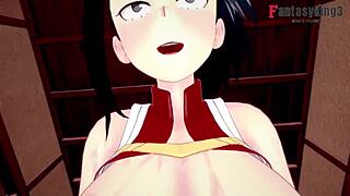 Momo Yaoyorozu Bangs Hard in Boku No Hero