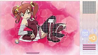 Kurusu Kanako Strips During Arkanoid Gameplay 😏