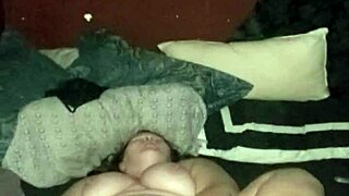 Cumming hard inside a hot milf granny