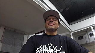 Latina milf action in the pavilion