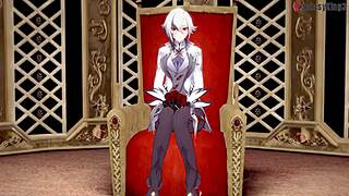 Arlecchino Footwork And Blowjob In Genshin Impact