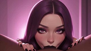 cute gothic girl loves bbc in her mouth